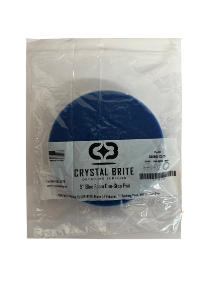 Crystal Brite Blue Foam One-Step Pad
