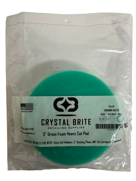 Crystal Brite Green Foam Heavy Cut Pad