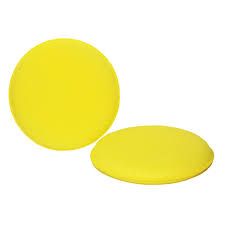Hi-Tech 4" Yellow Applicator Pads Round Foam
