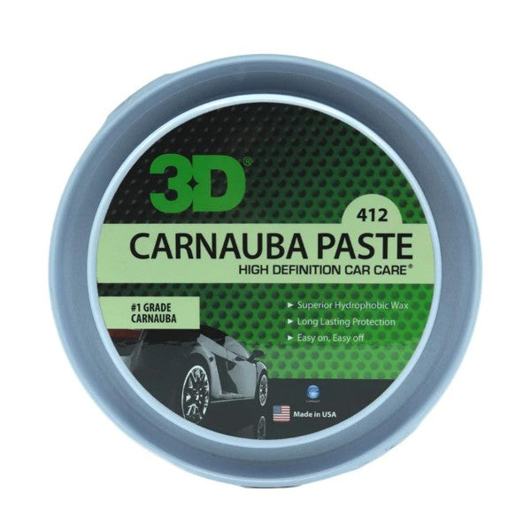 3D 412 Carnauba Paste Wax 12oz