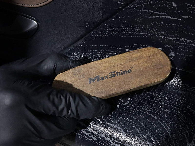 Maxshine Leather & Alcantara Cleaning Brush - Compact Size