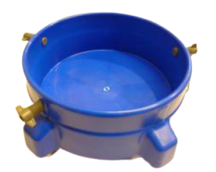 Hi-Tech Bucket Dolly 5 Caster Dolly - Blue