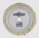 Buff & Shine 7.5" 100% Natural Blue Wool 4 Ply Grip Wool Pad - Cutting