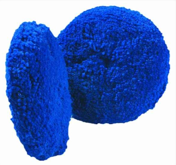 Buff & Shine 8" 100% Blue Wool 4 Ply Twist Bolt On Double Sided Cutting 803B