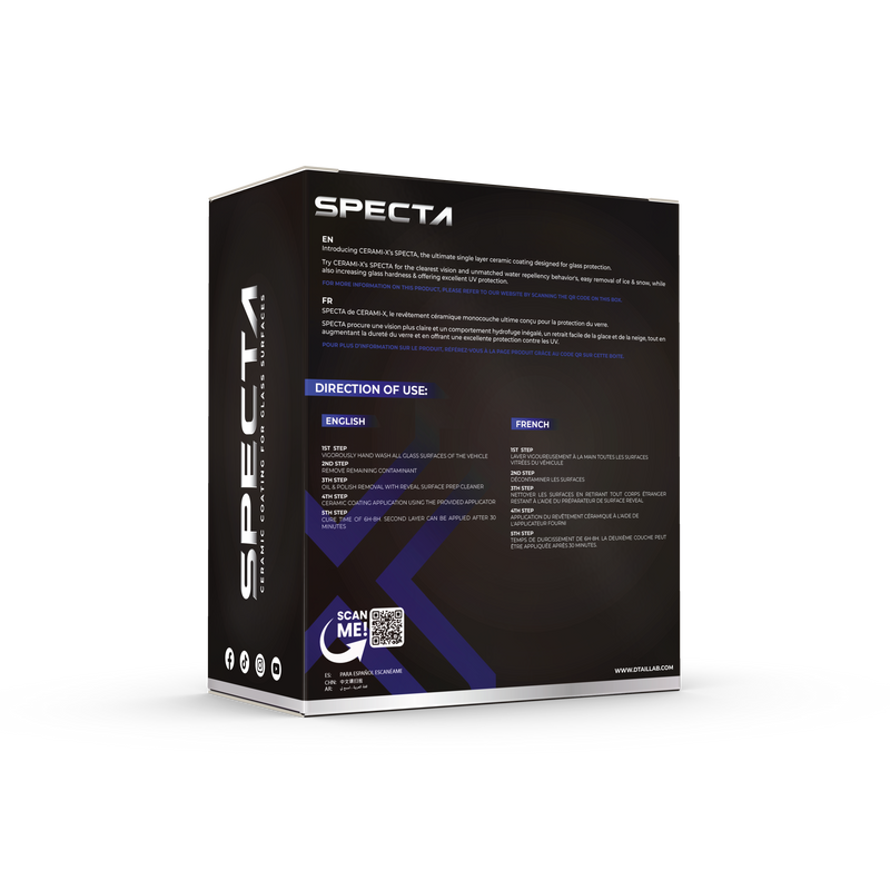 CERAMI-X SPECTA Ceramic Coating for Glass - CERAMIC COATING - D-Tail Lab