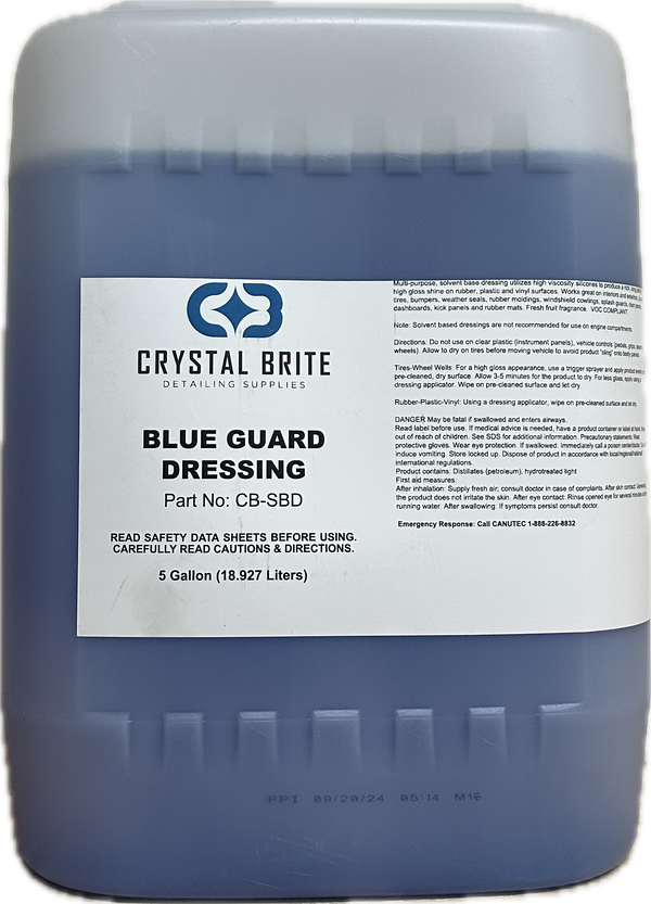 Crystal Brite Blue Guard Solvent Based Dressing (5 Gallon)