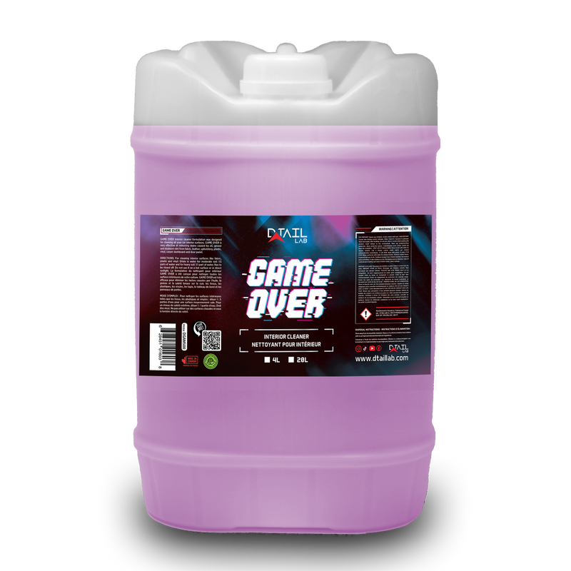 GAME OVER Carpet & Upholstery Cleaner - LEATHER AND FABRIC - D-Tail Lab