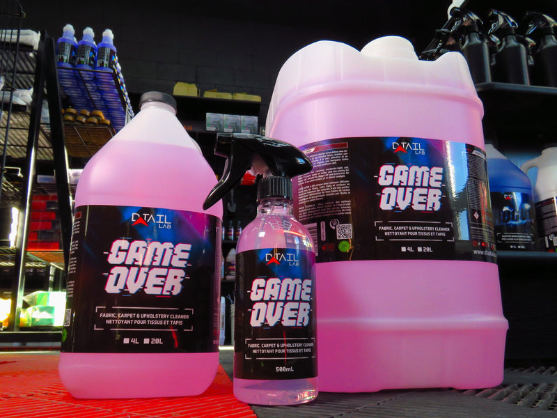 GAME OVER Carpet & Upholstery Cleaner - LEATHER AND FABRIC - D-Tail Lab