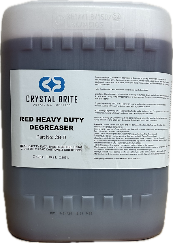 Crystal Brite Red Heavy Duty Degreaser (5 Gallon)