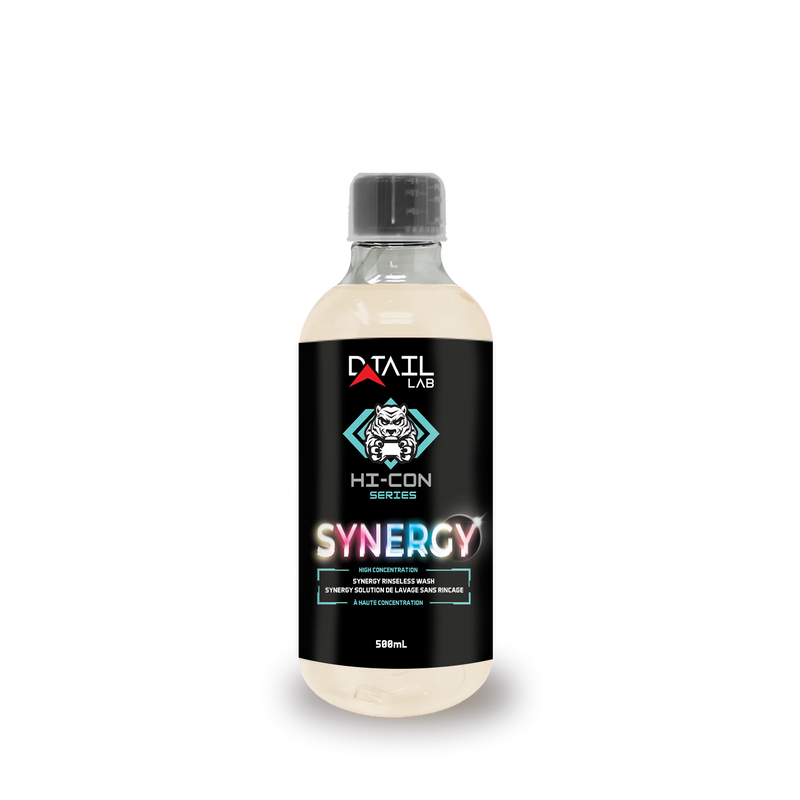 SYNERGY Rinseless Wash Concentrate - HI-Con Series - RINSE LESS & WATER LESS - D-Tail Lab