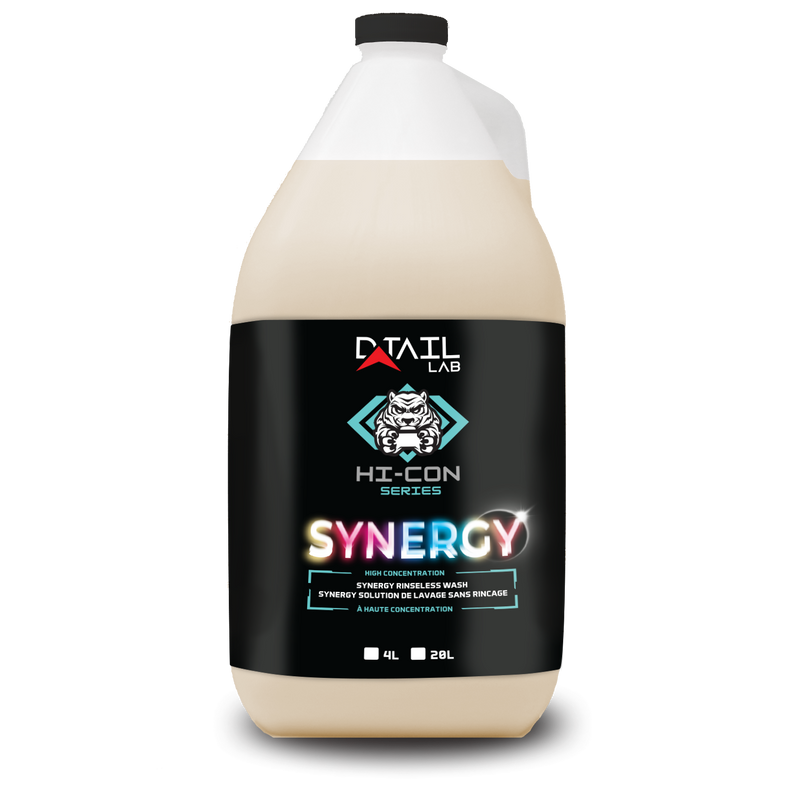 SYNERGY Rinseless Wash Concentrate - HI-Con Series - RINSE LESS & WATER LESS - D-Tail Lab