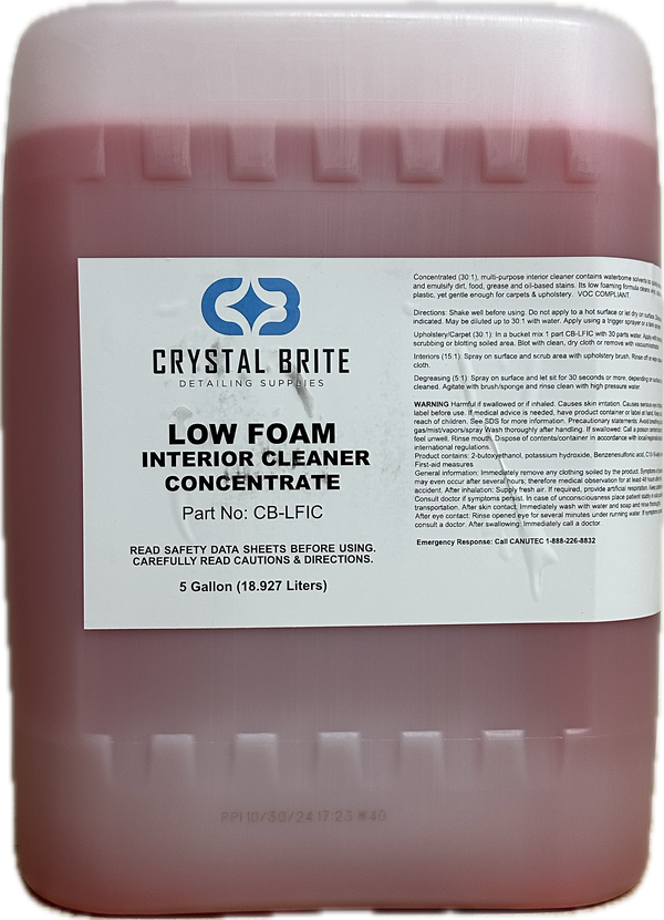 Crystal Brite Low Foam Interior Cleaner (5 Gallon)