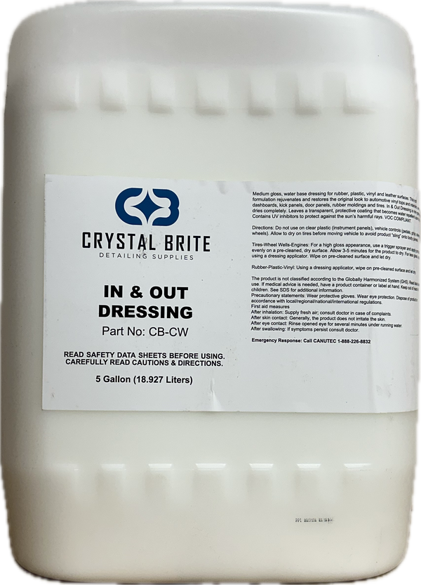 Crystal Brite In & Out Water Based Dressing (5 Gallon)