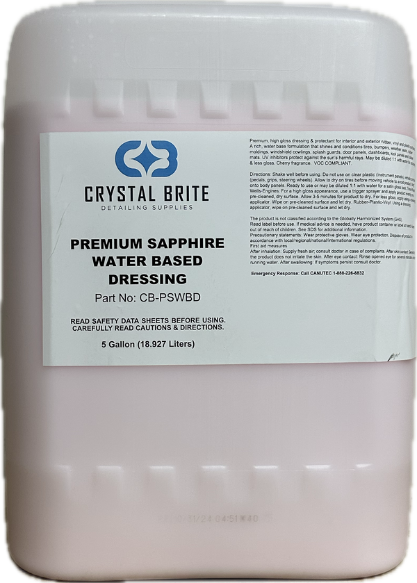 Crystal Brite Premium Sapphire Water Based Dressing (5 Gallon)