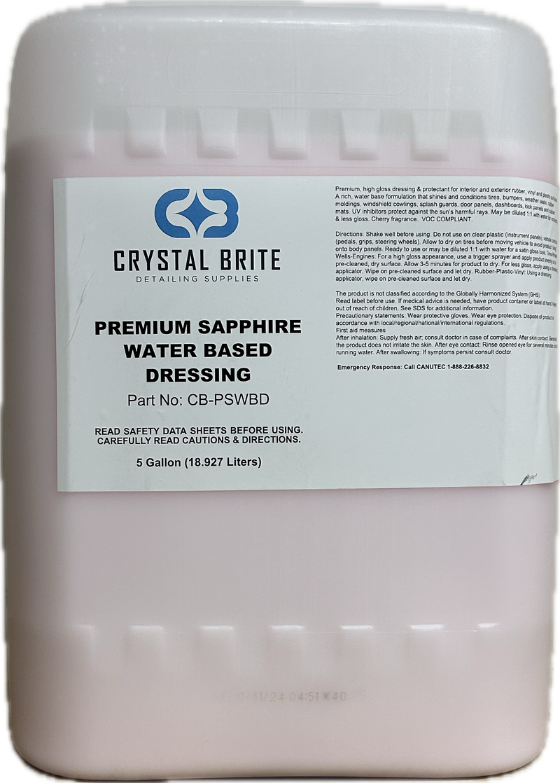 Crystal Brite Premium Sapphire Water Based Dressing (5 Gallon)