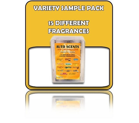 Auto Scents Variety Sample Pack (15 Different Fragrances)