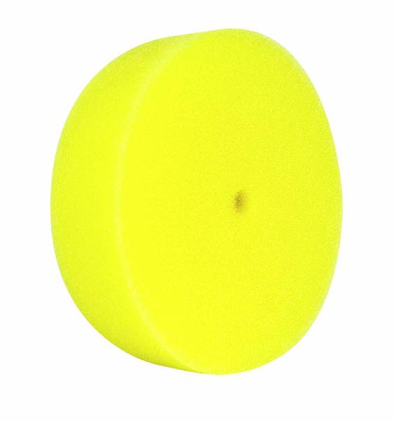 Buff & Shine 3" Yellow Curved Back Light Compounding/Polishing Foam Grip Pad (2 per pack)