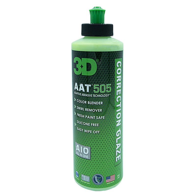 3D AAT 505 Correction Glaze (All in One Compound, Polish and Wax)