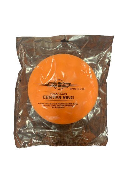 Buff & Shine 7.5" x 1.5" Orange Foam Grip Pad Medium Cut (Rotary Only)