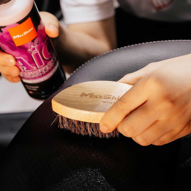 Maxshine Leather & Interior Cleaning Brush - Horse Hair