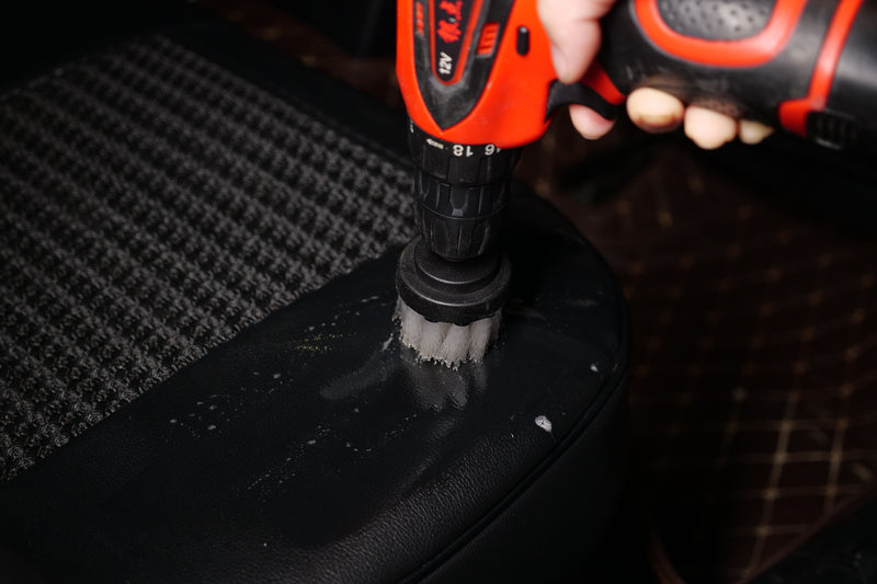 Maxshine Soft leather & Fabric Drill Brush Set - 2" & 4"