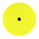 Buff & Shine 9" US Yellow Medium Cut/Polish Foam Grip Pad with Center Tee, Contour Edge