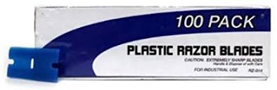 SM Arnold Plastic Razor Blades (100 pieces per box)