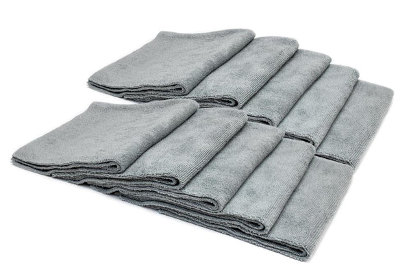 Autofiber [Mr. Everything] Edgeless Microfiber Utility Towel (16 in. x 16 in., 390 gsm) 10 pack Gray