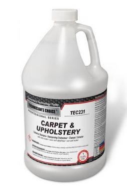 TEC231 Carpet & Upholstery Extractor Shampoo with Anti-Scaler (1 Gallon)