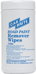 Car Brite Road Paint Remover (40 towels)