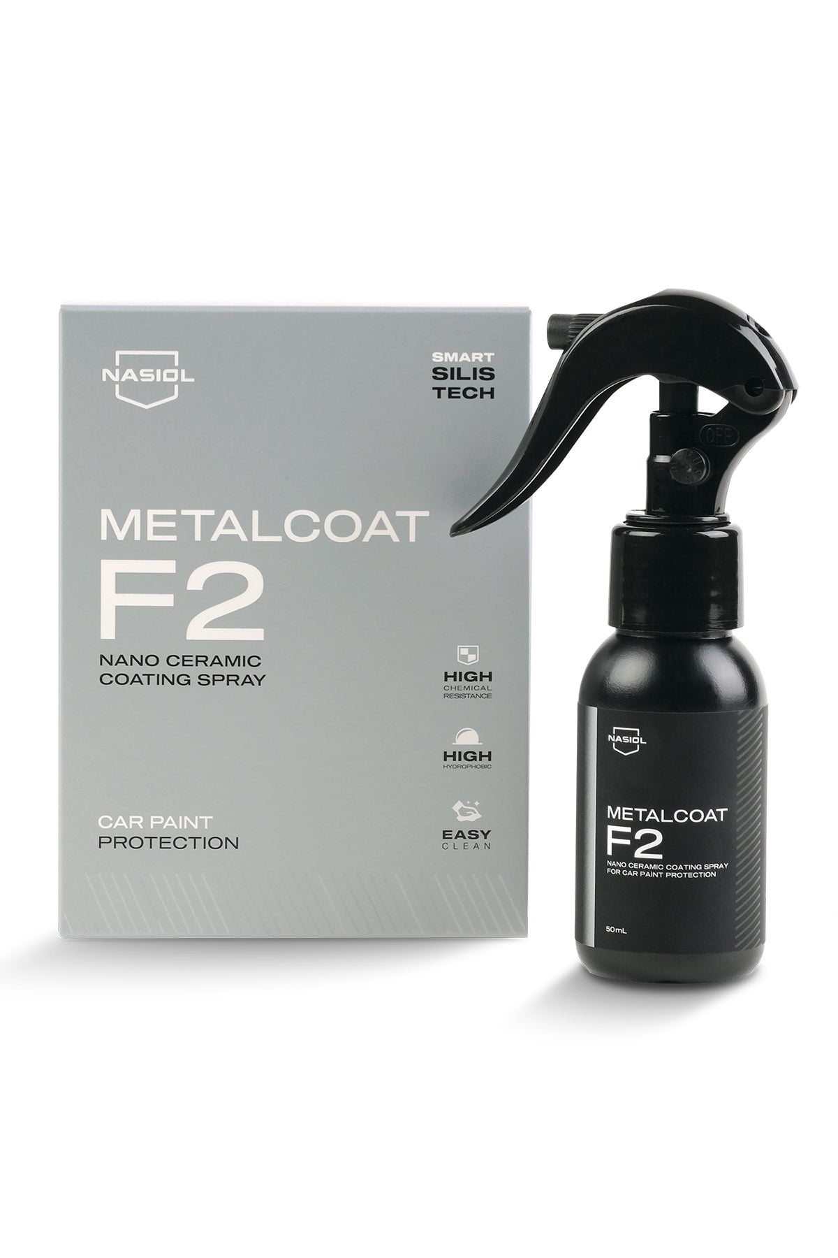 F2 Spray Box Nasiol MetalCoat F2 Nano Ceramic Coating Spray 50ml